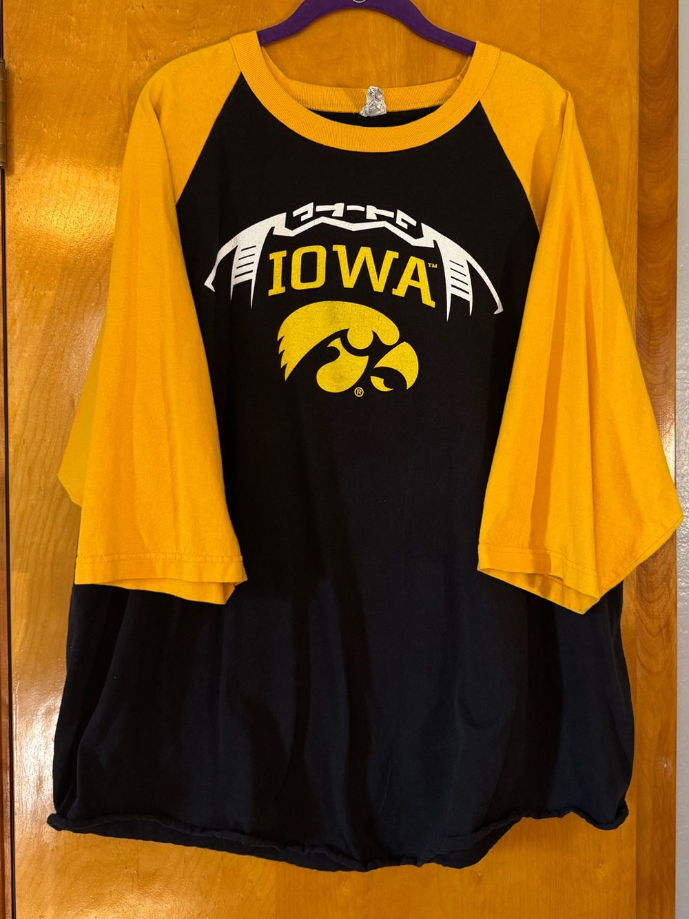 Iowa Hawkeye 3/4 Sleeve Alstyle Shirt